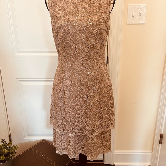 Alex Evenings Sequin Tier Dress - Size 8 - New Condition - Picture 2 of 10
